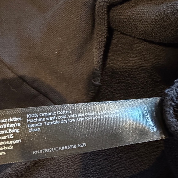 Eileen Fisher Black Terry Midi Dress - Picture 5 of 5